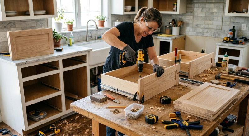 Cabinet Drawer Remodeling in Terre Haute, IN