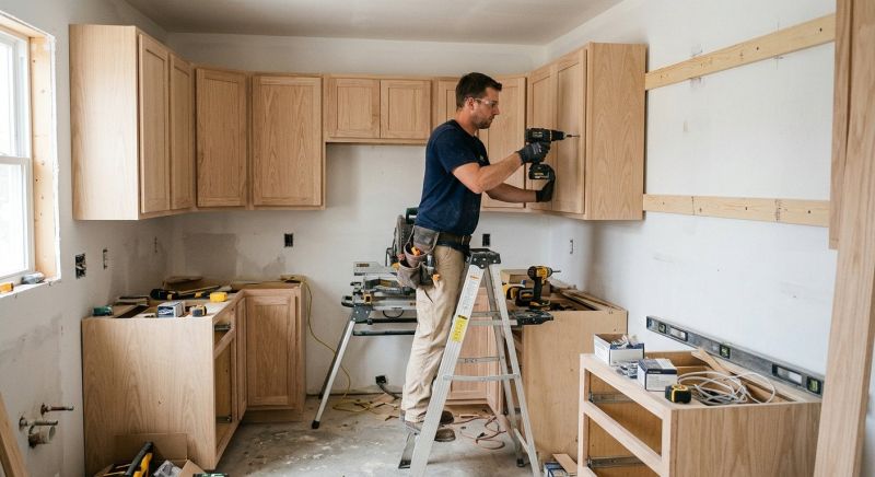 Glazed Cabinets Installation in Carmel, IN